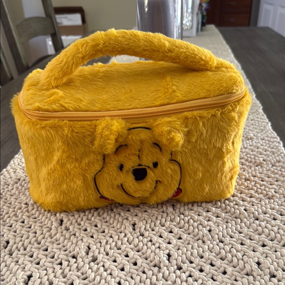Yellow Winnie the Pooh Lunch isolate it Bag